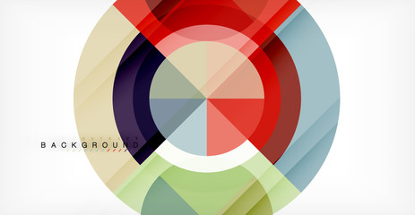 Obraz premium Vector circle abstract background