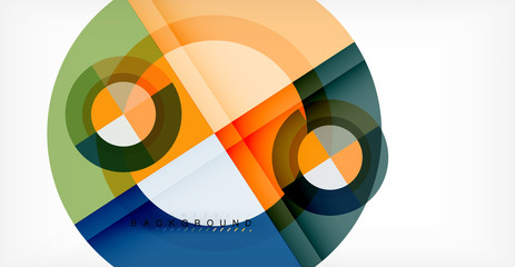 Obraz premium Vector circle abstract background