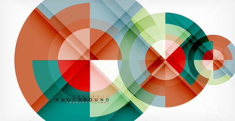 Fototapeta premium Vector circle abstract background