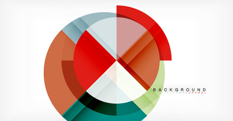 Fototapeta premium Vector circle abstract background