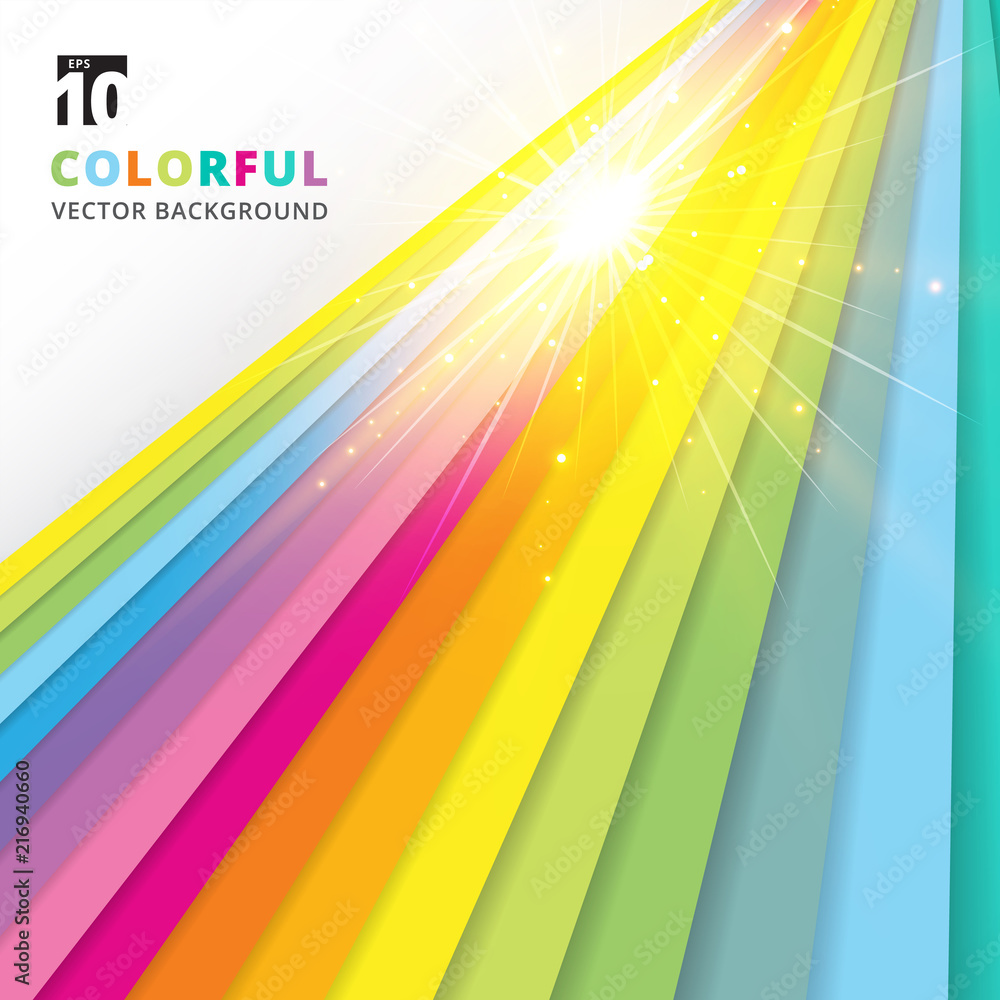 Canvas Prints abstract shape summer holidays illustration and colorful background with the sparkling