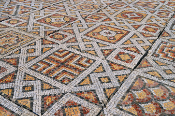 The mosaic floor of Khersones, Crimea