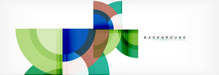 Naklejka premium Vector circular geometric abstract background