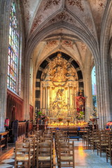 Fototapeta premium Cathedral of Our Lady interior, Antwerp, Belgium