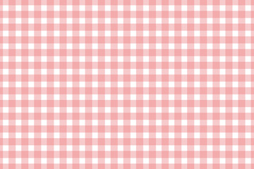 Plaid, check pattern pink and white. Simple background