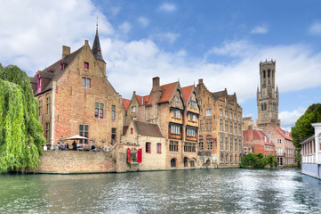 Rozenhoedkaai canal, Bruges, Belgium