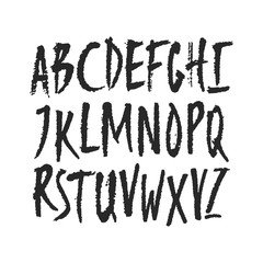Vector Hand Drawn Uppercase Letters