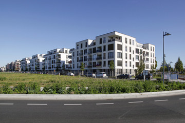 Moderner Wohnungsbau in Frankfurt Riedberg