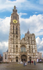 Cathedral of Our Lady facade, Antwerp, Belgium