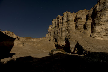 Judean desert at night