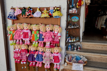 The beauty of the streets and the stores in Italy in summer