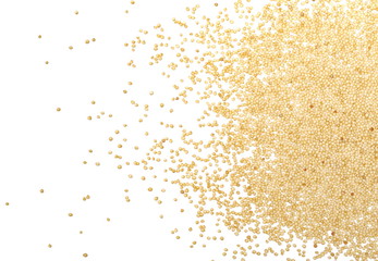 Amaranth seeds isolated on white background, top view