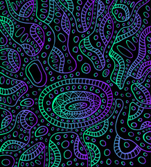 Vintage psychedelic abstract ornament background. Decorative element.