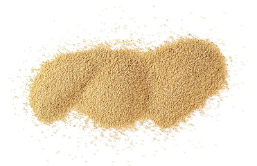 Amaranth seeds isolated on white background, top view