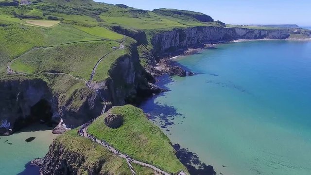 Carrick-a-Rede Rope Bridge Ballintoy Co. Antrim Northern Ireland 