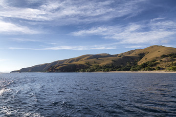 Fototapeta premium A beach on the northern part of Rinca Island in the Komodo National Park