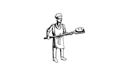 パン屋さん イラストA ベーカリー