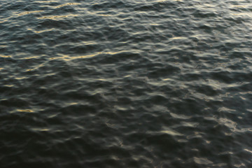 Surface of the sea with small waves.