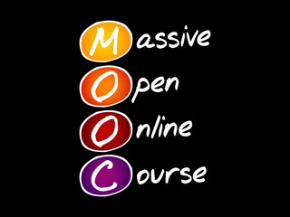 MOOC - Massive Open Online Course, acronym business concept