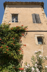 Fototapeta na wymiar Typical old stone houses in Gordes village, Vaucluse, Provence, France