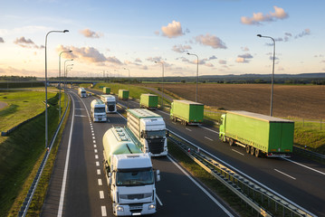 truck on highway