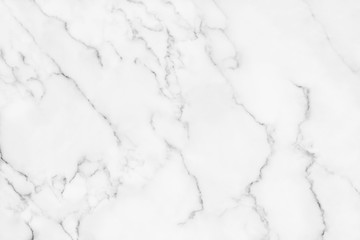White marble texture with natural pattern for background.