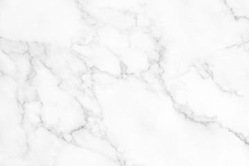 White marble texture with natural pattern for background.