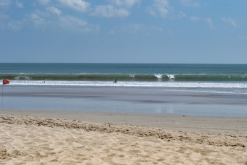 Enjoying at the beach