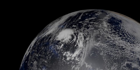 Extremely detailed and realistic high resolution 3D illustration of a Hurricane