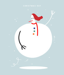 Merry Christmas day concept illustration