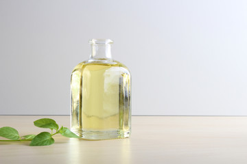  sunflower oil, vegetable, olive oil in glass bottle