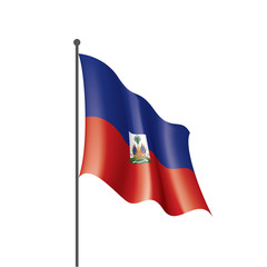 Haiti flag, vector illustration on a white background