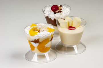 Delicious sweet mousse