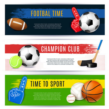 Sport Horizontal Banners Collection