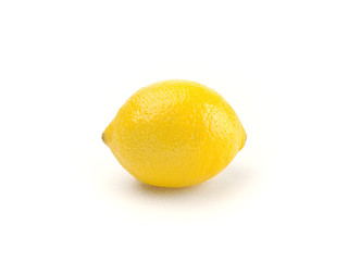 Perfect lemon isolated on white background