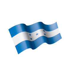 Honduras flag, vector illustration on a white background
