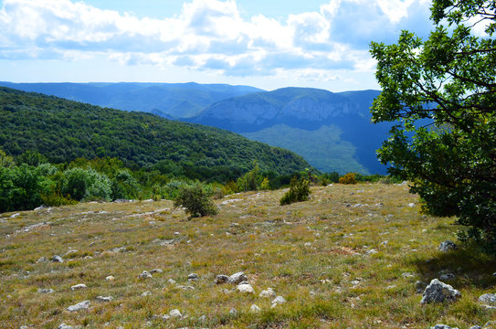 The view of the Boyka in the Crimea at the Grand Canyon