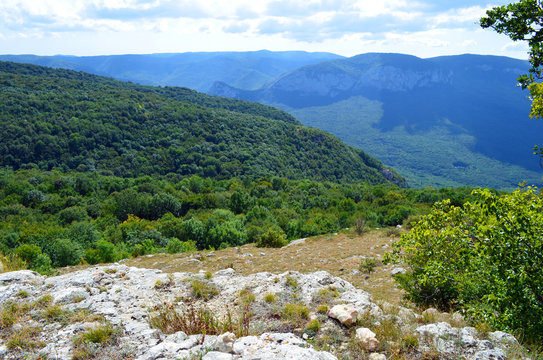 The view of the Boyka in the Crimea at the Grand Canyon