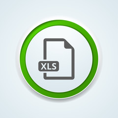 XLS file download button illustration