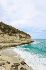 Fototapeta na wymiar Mediterranean seascape, near Tropea