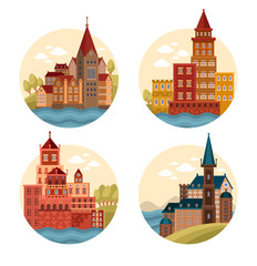 Medieval castles and cathedrals, church © Genzi