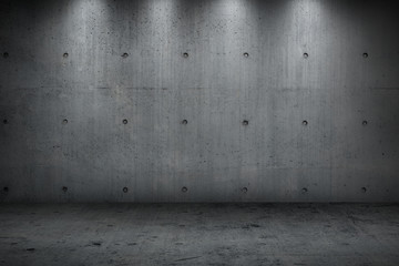 concrete wall building dark strong room  for background