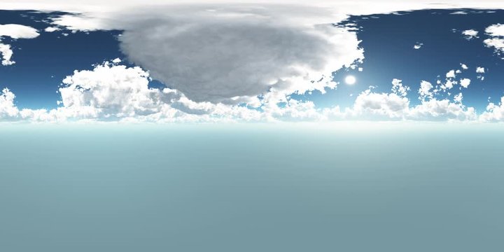 VR 360 degree Panoramic Sky and Clouds. ready for use in 3D environment