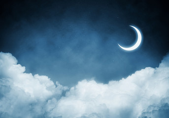 Obraz na płótnie Canvas Wallpaper of cloud night skyscape.