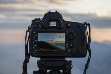 Shooting at the sunset with my reflex camera