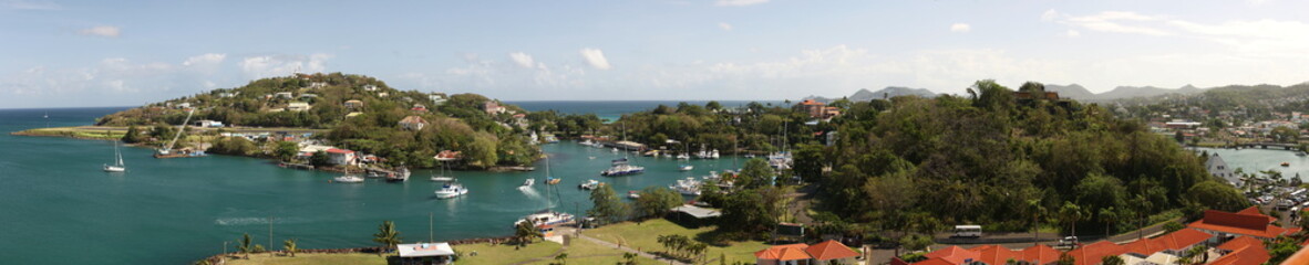 Fototapeta na wymiar Castries, St. Lucia marina