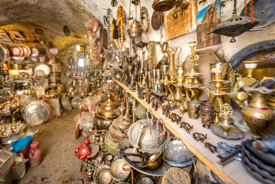 View of a shop in Mardin, Turkey