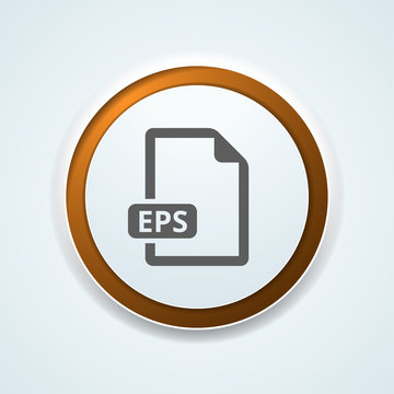 EPS file download button illustration