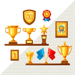 Awards and trophy background.