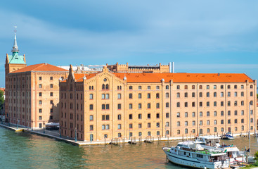 Venice, the architectures on the canals banks